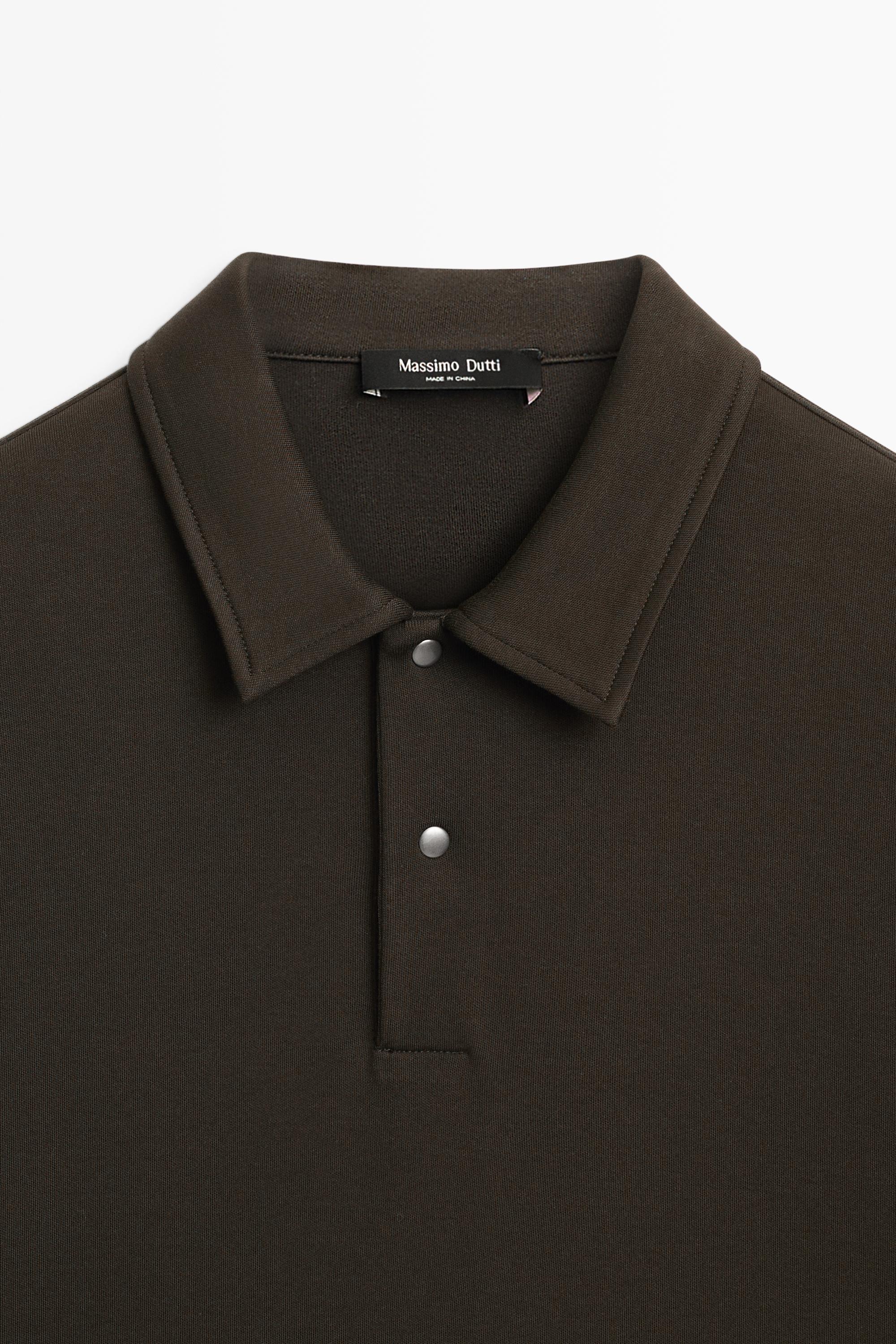 100% cotton long sleeve polo shirt
